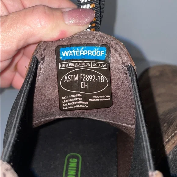 Ariat Work waterproof Oil Resistant Distressed Brown Leather Boots sz. 9.5 EE - Picture 3 of 8